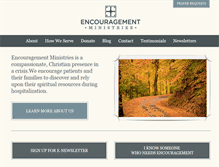 Tablet Screenshot of encouragementministries.net